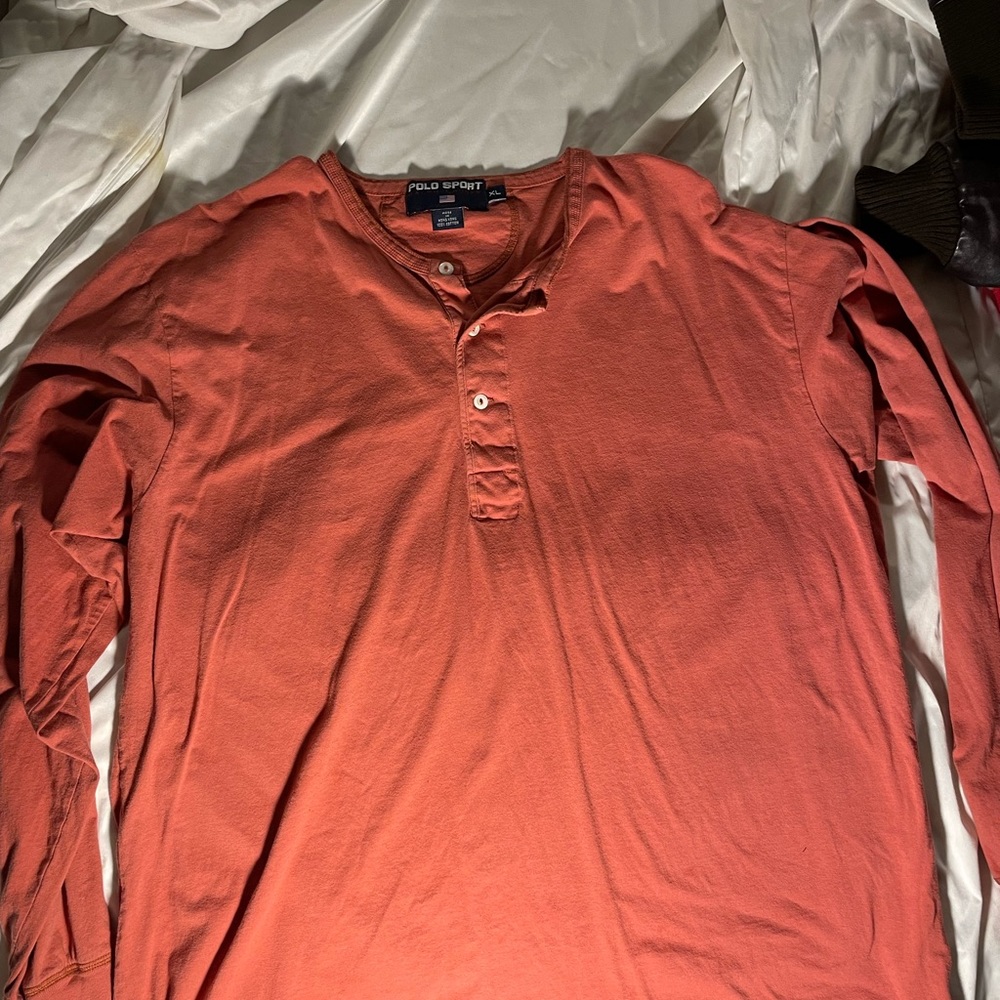 Ralph Lauren button long sleeve tee-shirt